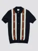 Button-Through Mod Knit Polo - Dark Navy sold by Ben Sherman