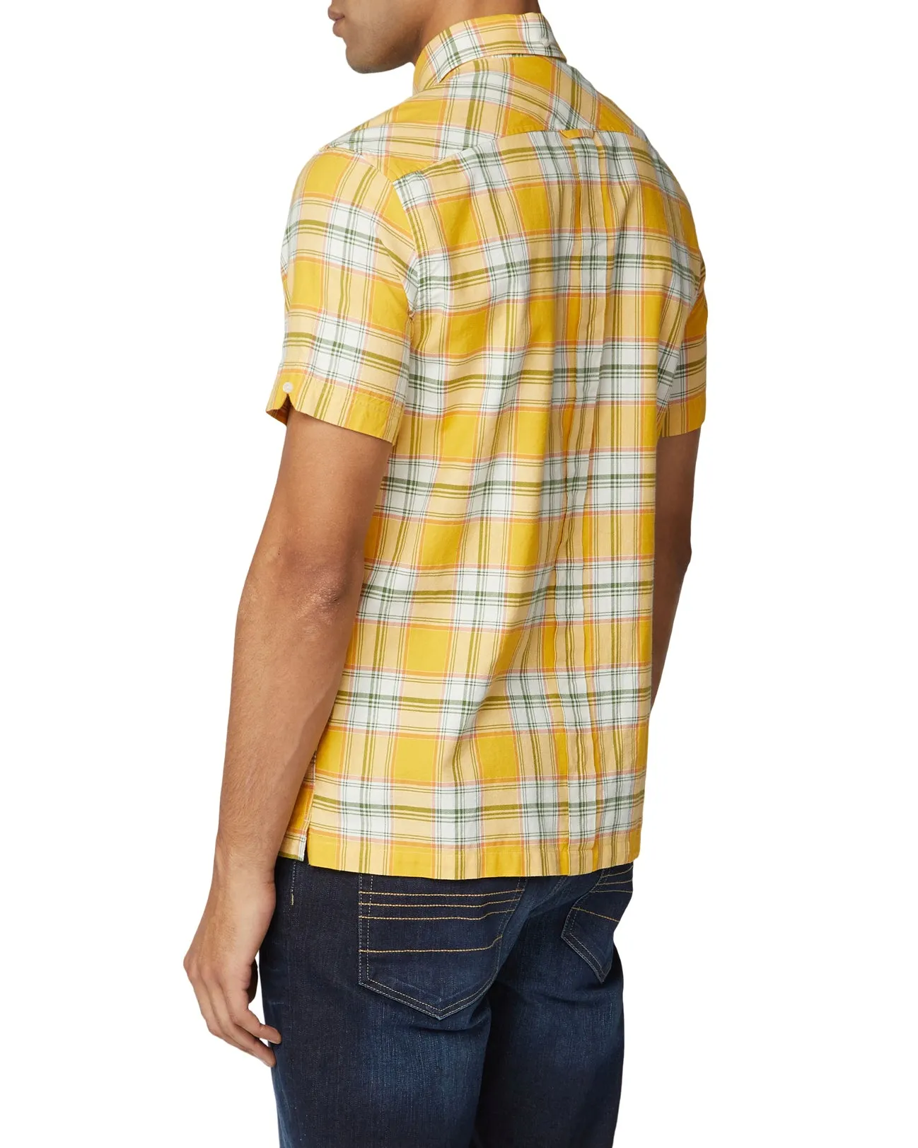 Short-Sleeve Archive Melody Check Shirt - Dijon sold by Ben Sherman product image thumbnail 2