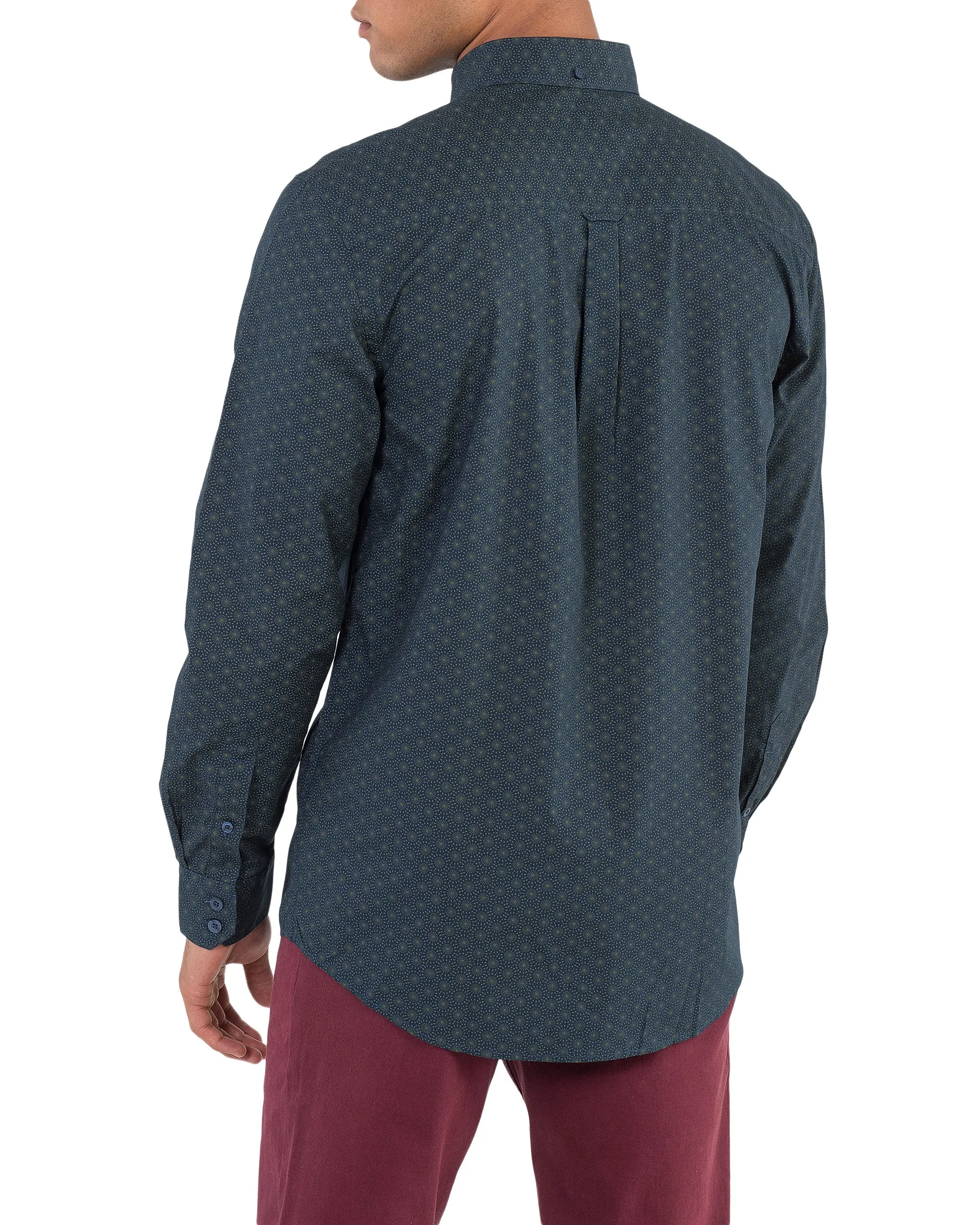 Long-Sleeve Target Floral Print Shirt - Navy sold by Ben Sherman product image thumbnail 2