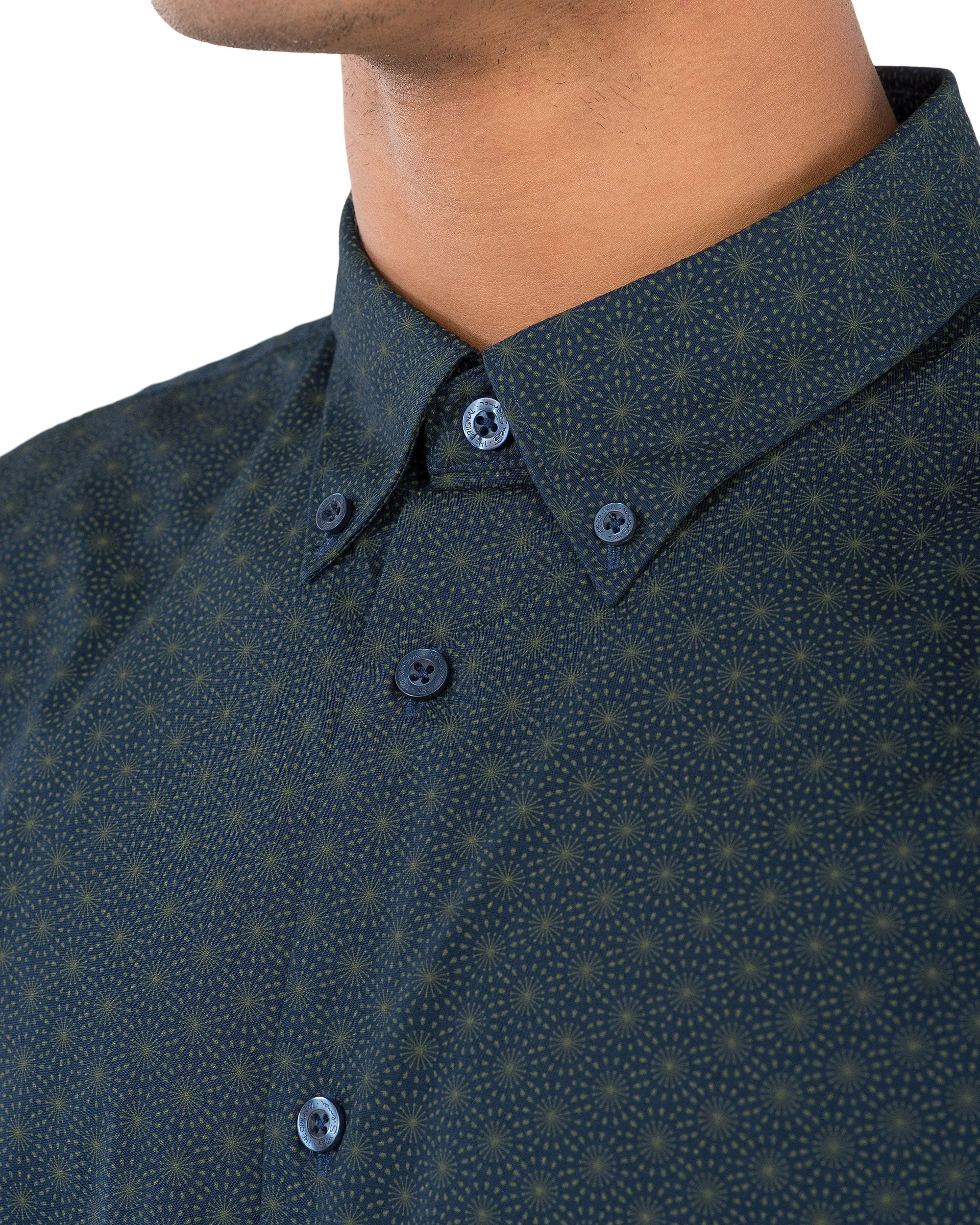 Long-Sleeve Target Floral Print Shirt - Navy sold by Ben Sherman product image thumbnail 3