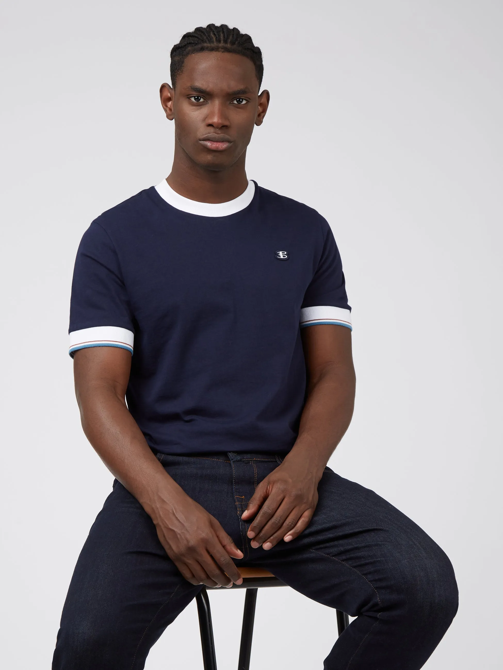 B by Ben Sherman Ringer Tee - Marine sold by Ben Sherman product image thumbnail 2