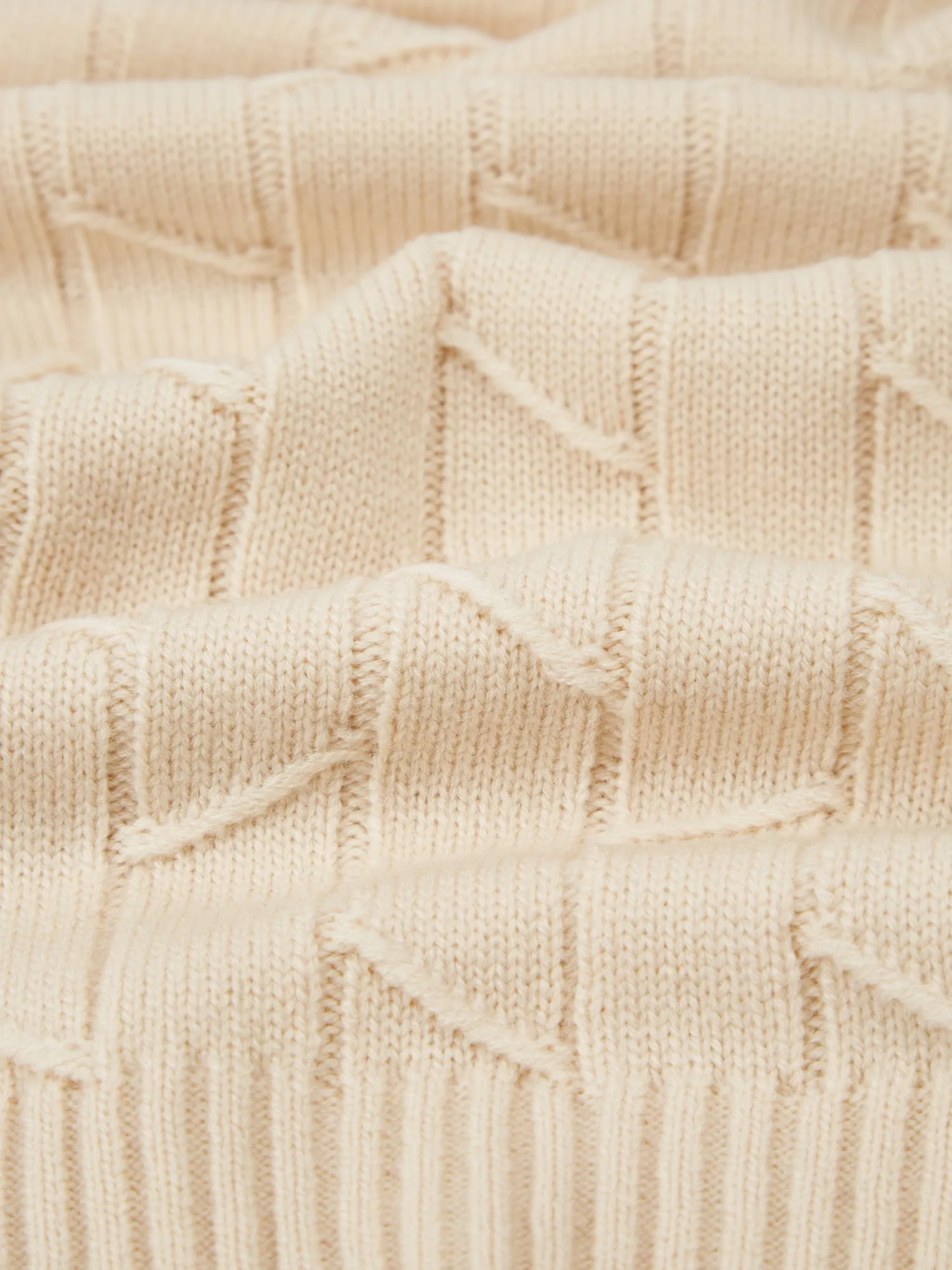 Patterned Knit Roll-Neck Sweater - Ivory sold by Ben Sherman product image thumbnail 5