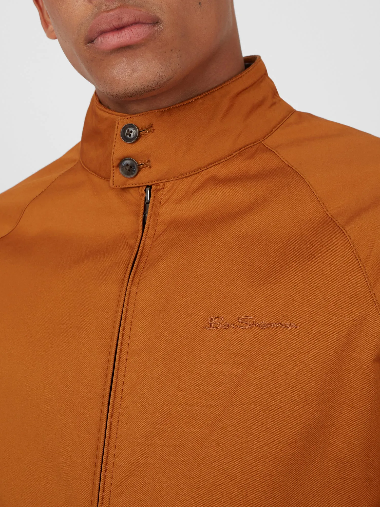 Signature Harrington Jacket - Gold Metal sold by Ben Sherman product image thumbnail 3