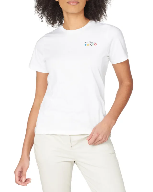 Team GB Women's Back-Print Graphic Tee - White sold by Ben Sherman