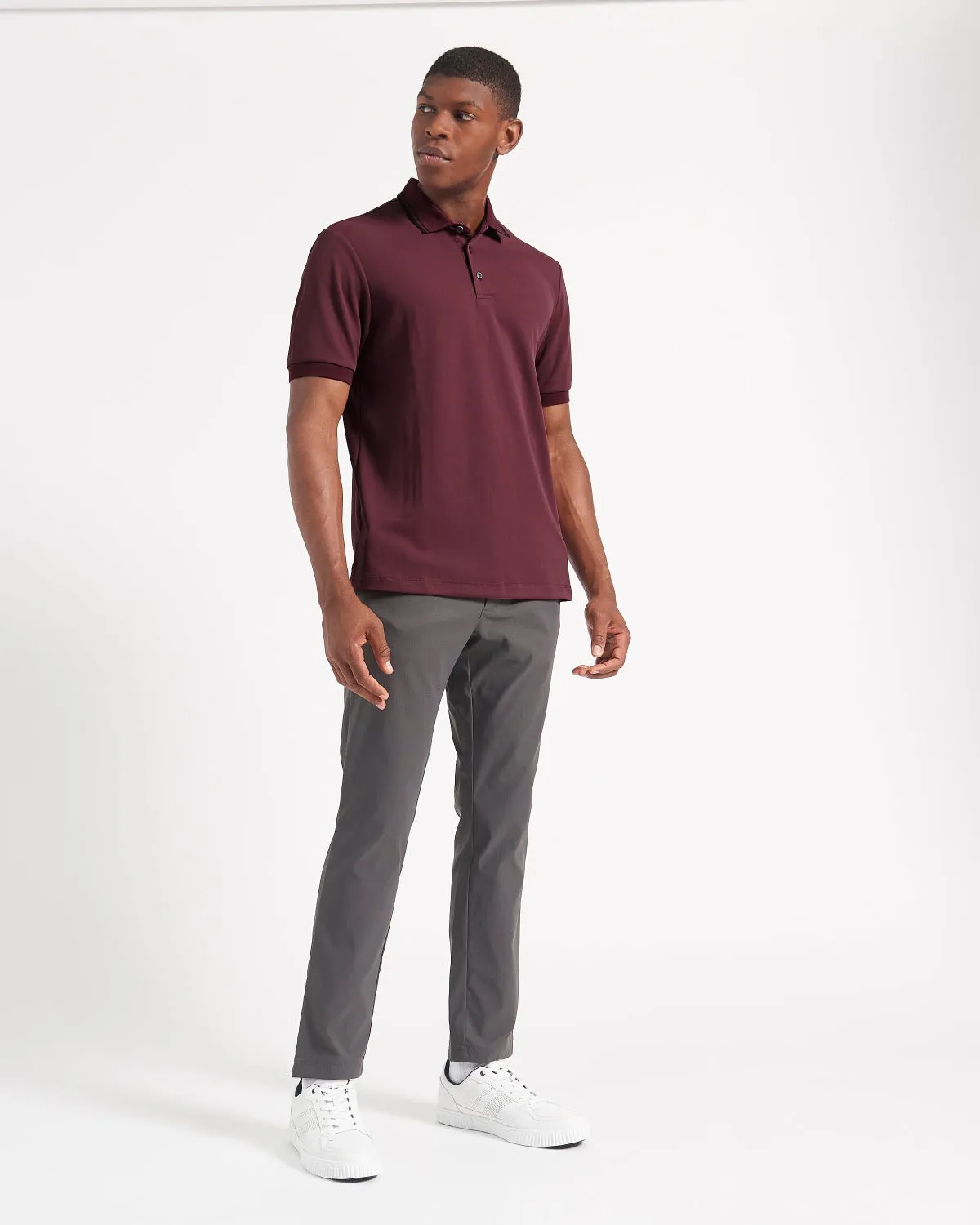 360 Motion Stretch Polo - Burgundy sold by Ben Sherman product image thumbnail 5