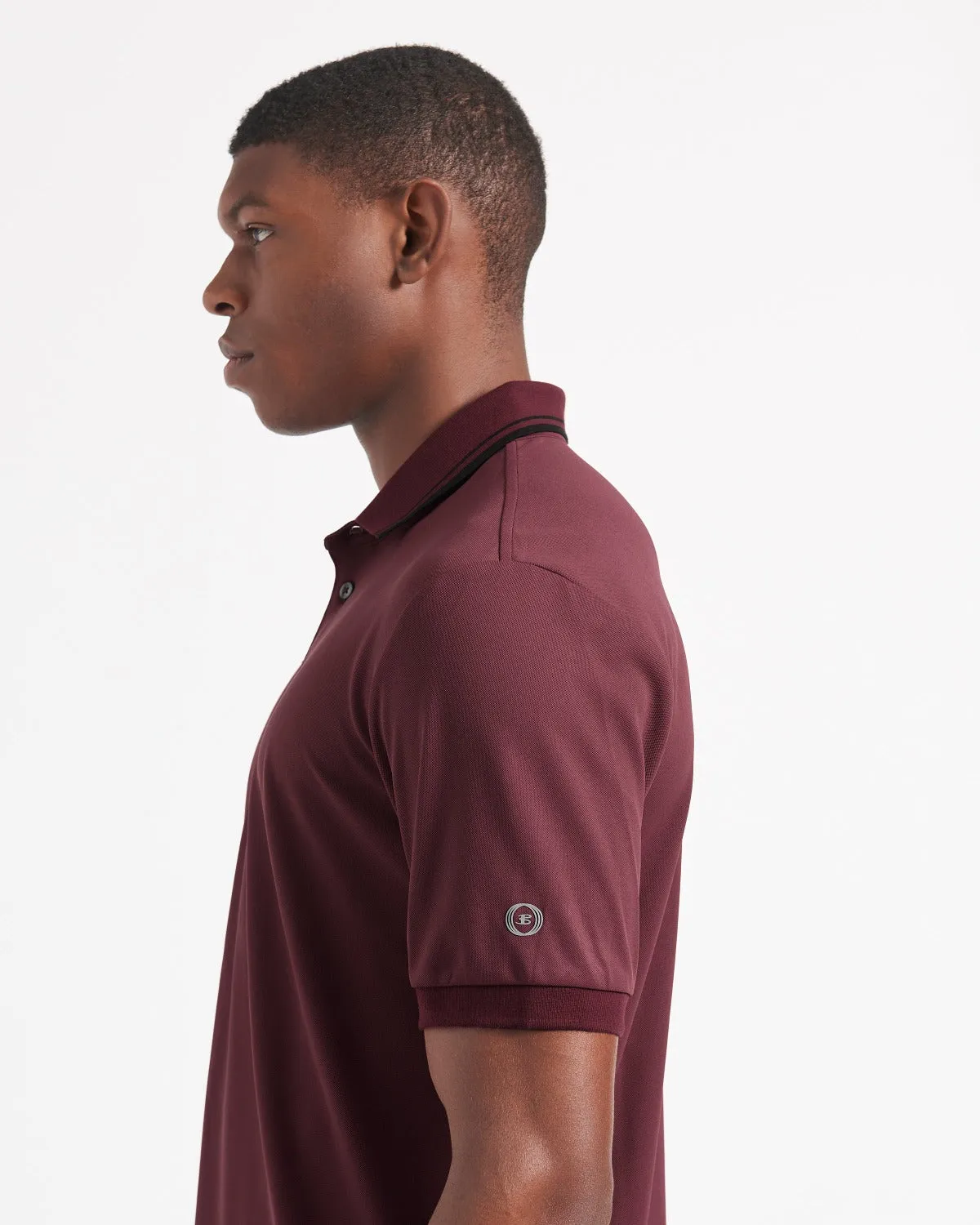 360 Motion Stretch Polo - Burgundy sold by Ben Sherman product image thumbnail 2