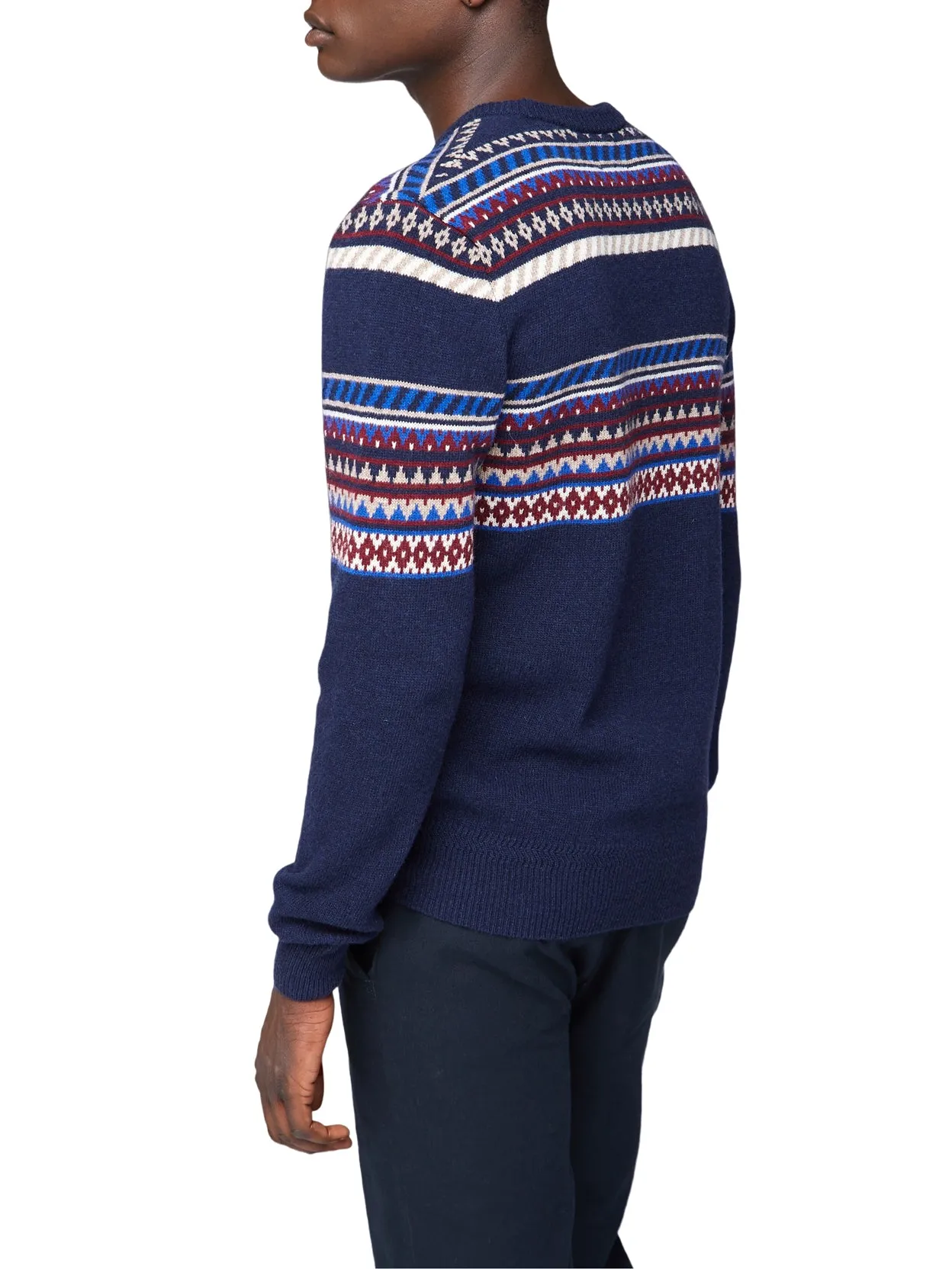 Placed Geo Fair Isle Sweater - Dark Navy sold by Ben Sherman product image thumbnail 2