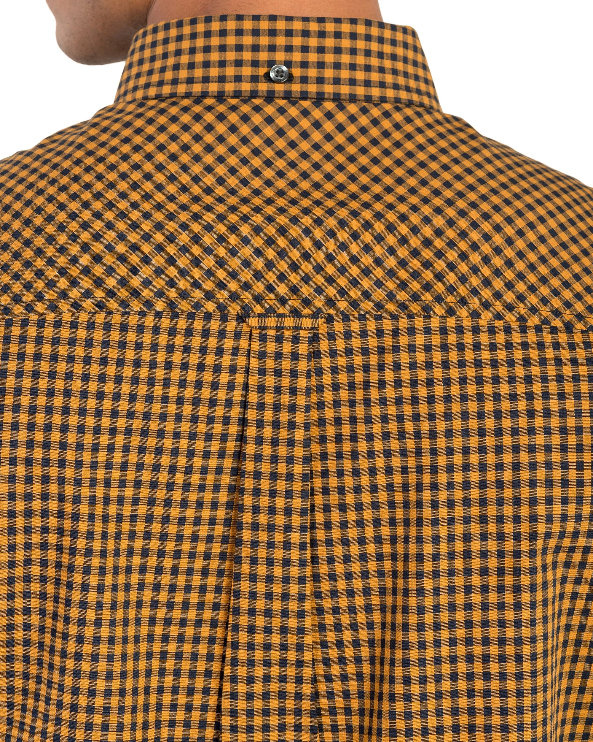 Long-Sleeve Classic Gingham Shirt - Mustard sold by Ben Sherman product image thumbnail 5