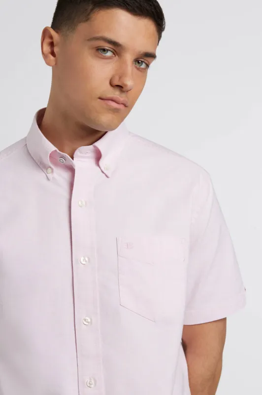 Short Sleeve Brighton Oxford Organic Shirt - Dusty Pink sold by Ben Sherman