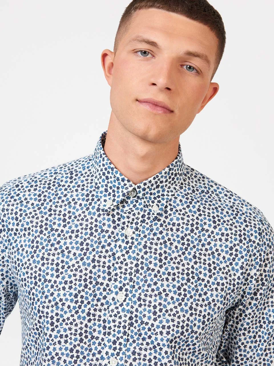 Ditsy Floral Print Long Sleeve Shirt sold by Ben Sherman product image thumbnail 4