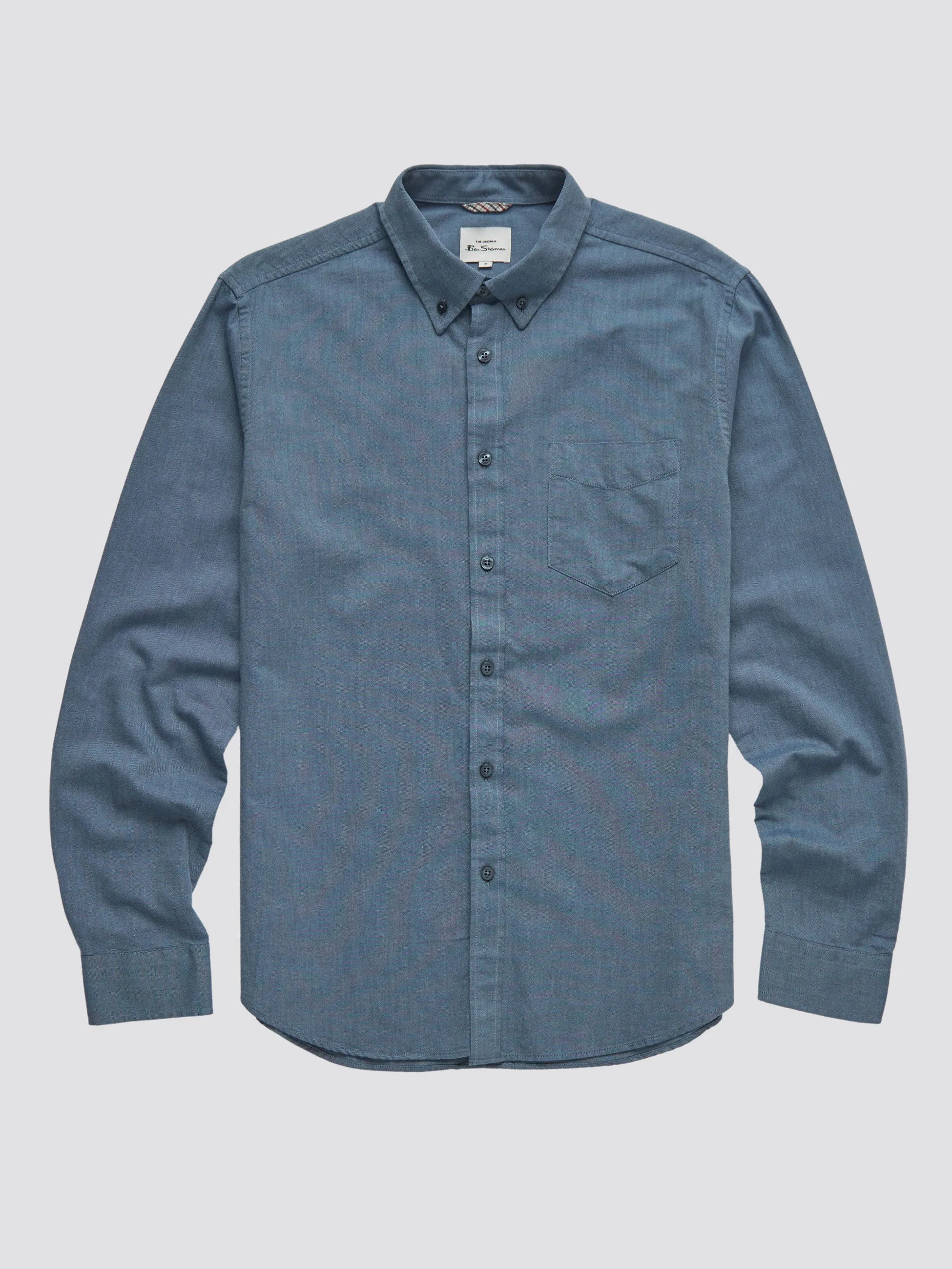 Signature Organic Oxford Shirt - Dark Blue sold by Ben Sherman product image thumbnail 2