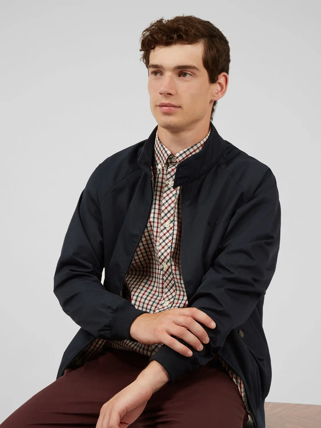Signature Harrington Jacket - Dark Navy sold by Ben Sherman product image thumbnail 2