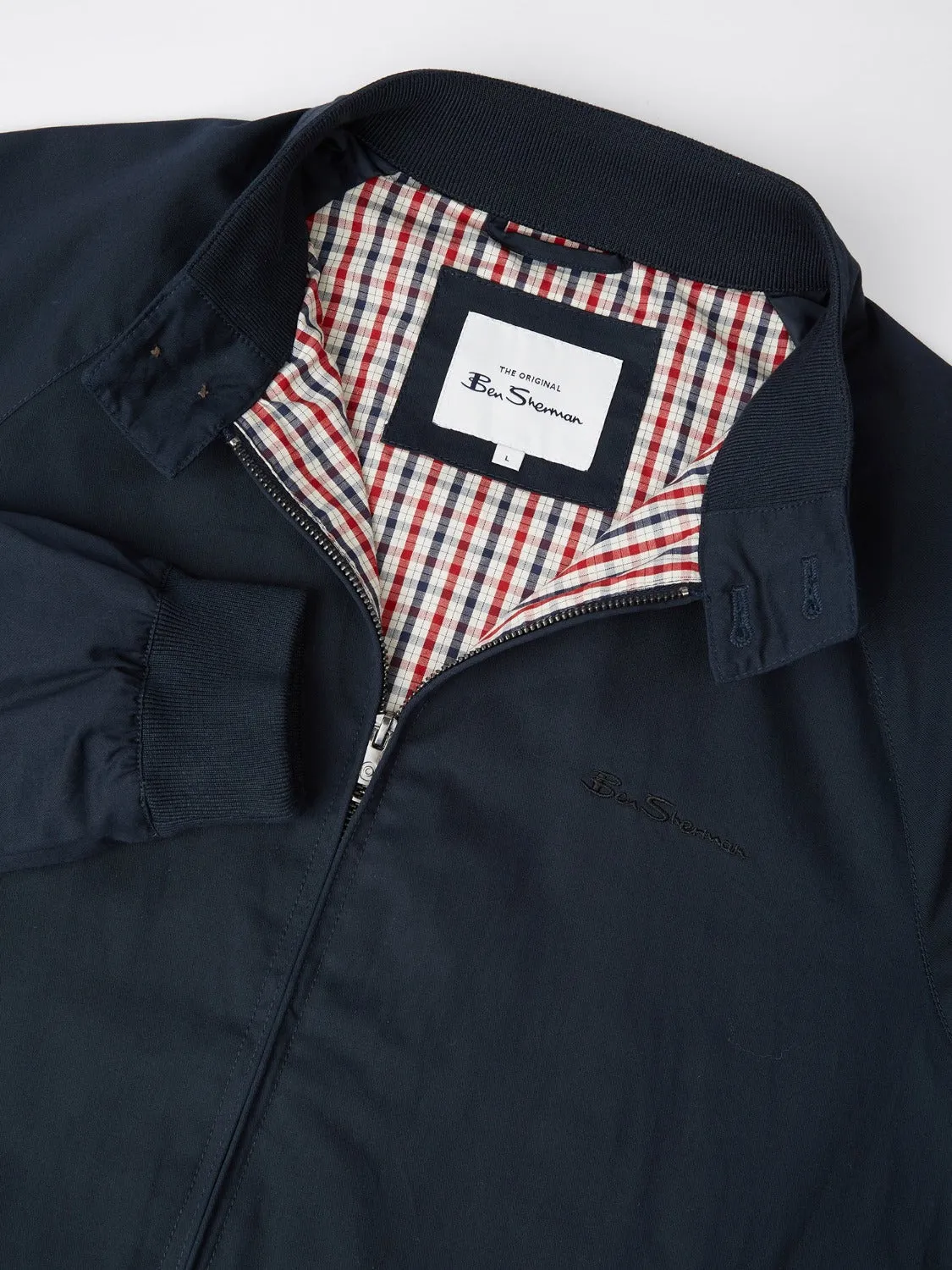Signature Harrington Jacket - Dark Navy sold by Ben Sherman product image thumbnail 5