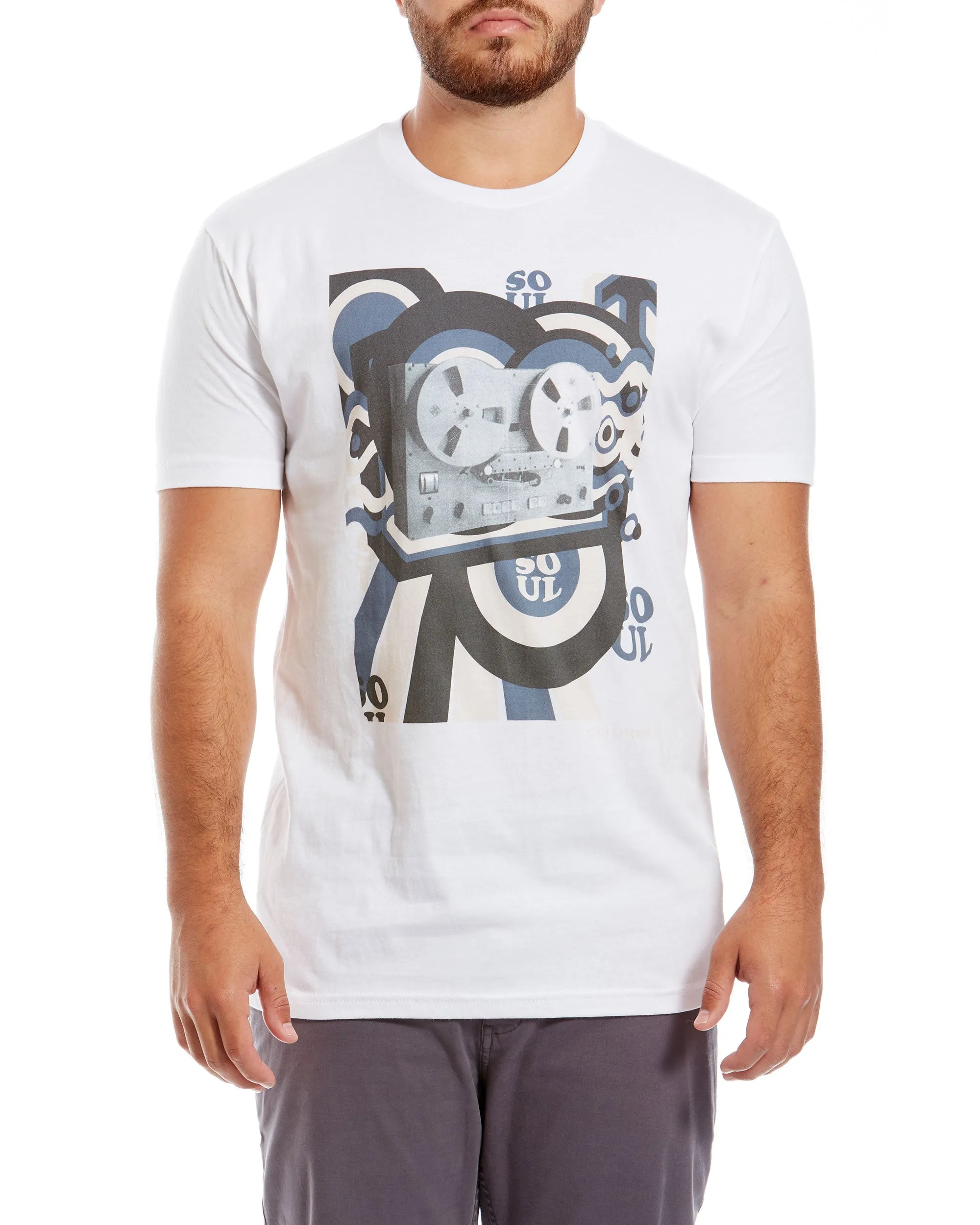 Retro Soul Graphic Tee - White sold by Ben Sherman