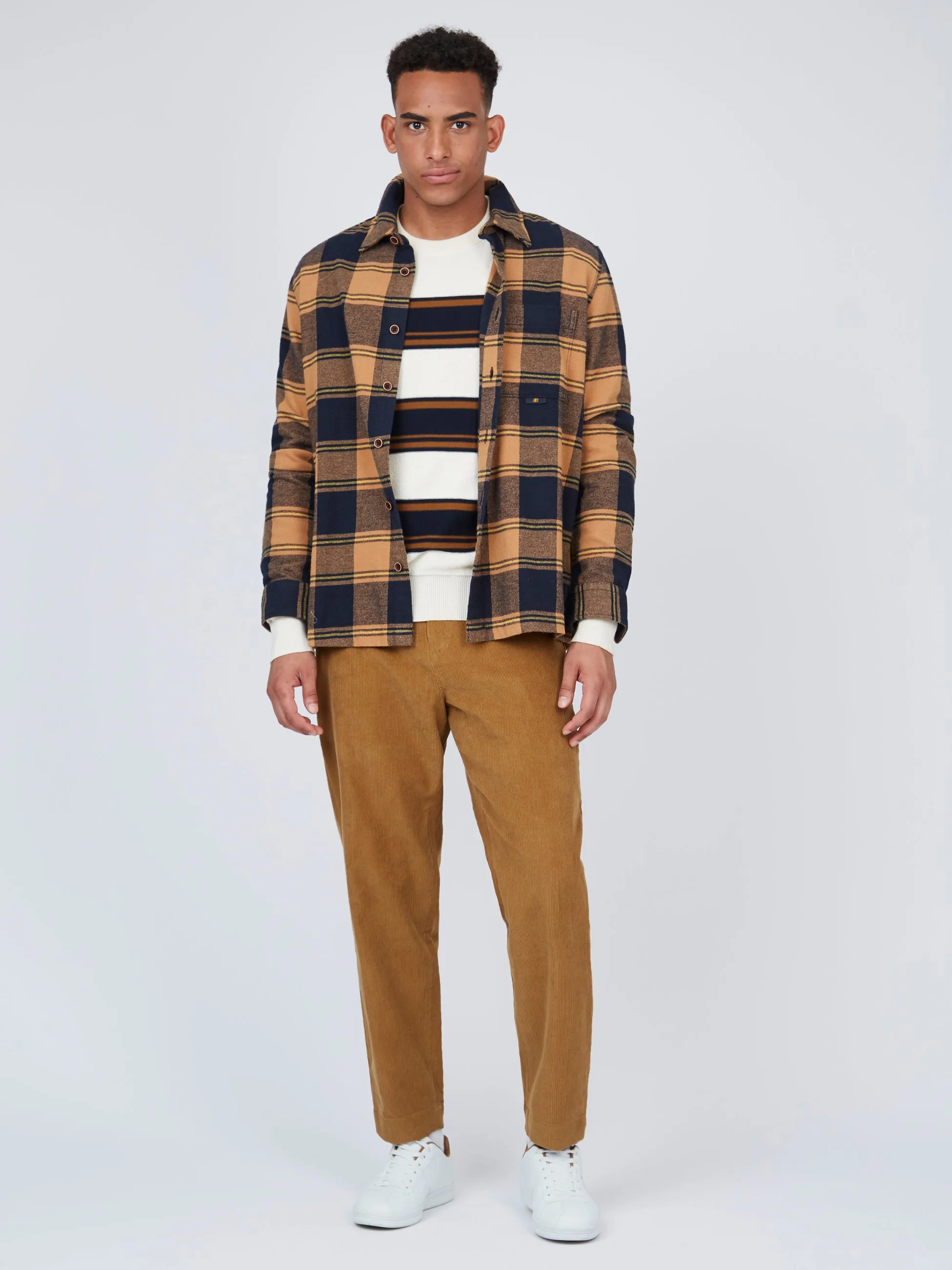 B by Ben Sherman Striped Chunky Knit Sweater - Ivory sold by Ben Sherman product image thumbnail 2