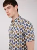 Distressed Retro Print Short-Sleeve Shirt sold by Ben Sherman