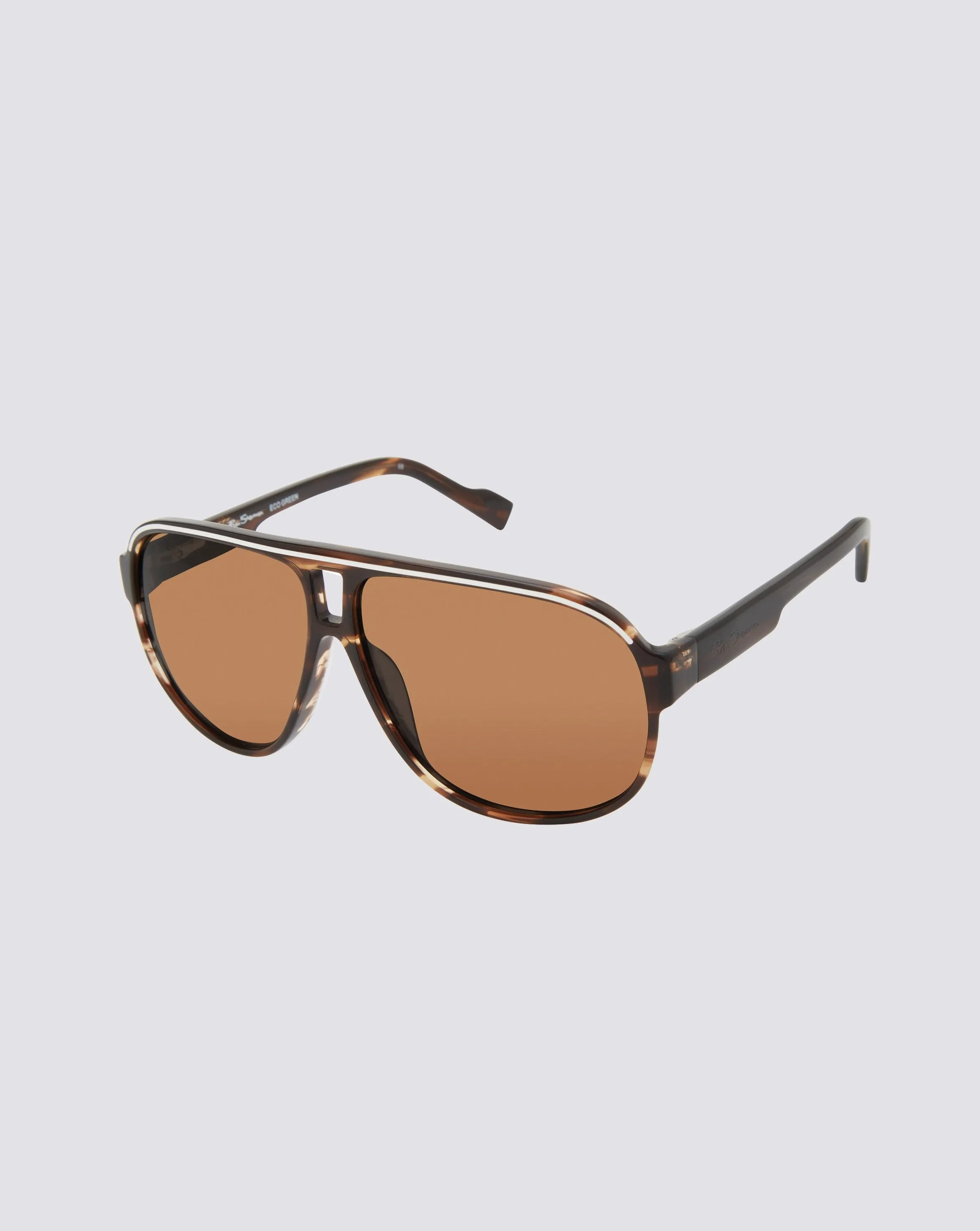 London Polarized Oversized Eco Sunglasses - Tortoise sold by Ben Sherman
