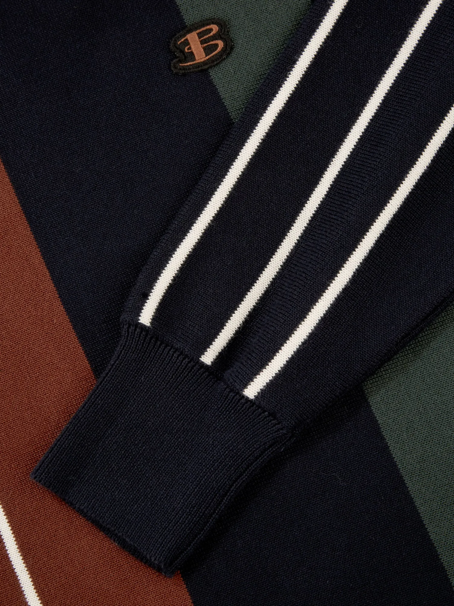 Vertical-Stripe Crewneck Sweater - Dark Navy sold by Ben Sherman product image thumbnail 4