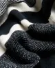 Birdseye Stripe Knit Polo - Black sold by Ben Sherman