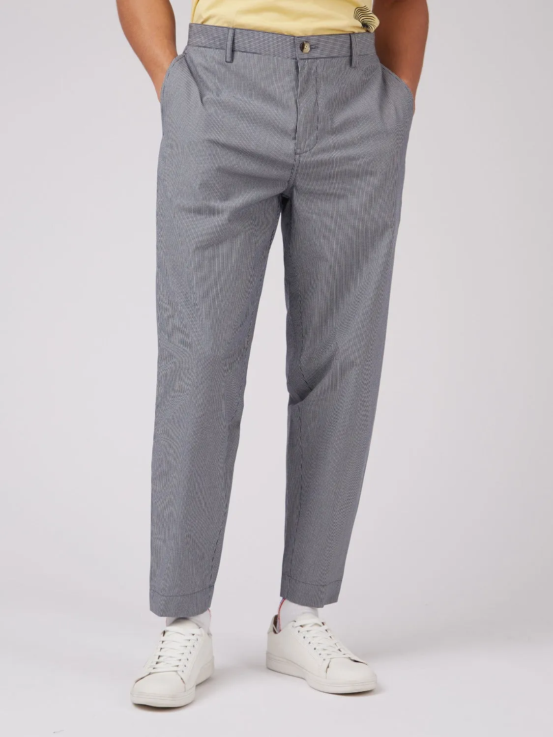 B by Ben Sherman Cotton Taper Trousers sold by Ben Sherman