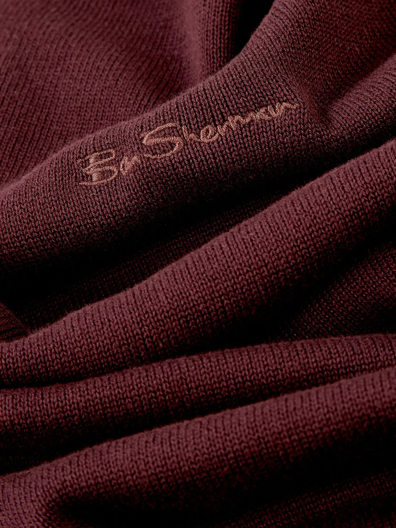 Signature Knit Crewneck Sweater - Bordeaux sold by Ben Sherman product image thumbnail 4