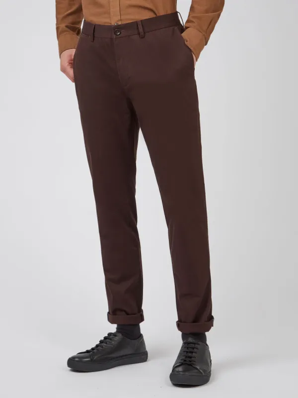 Signature Slim Stretch Chino Pant - Peat sold by Ben Sherman