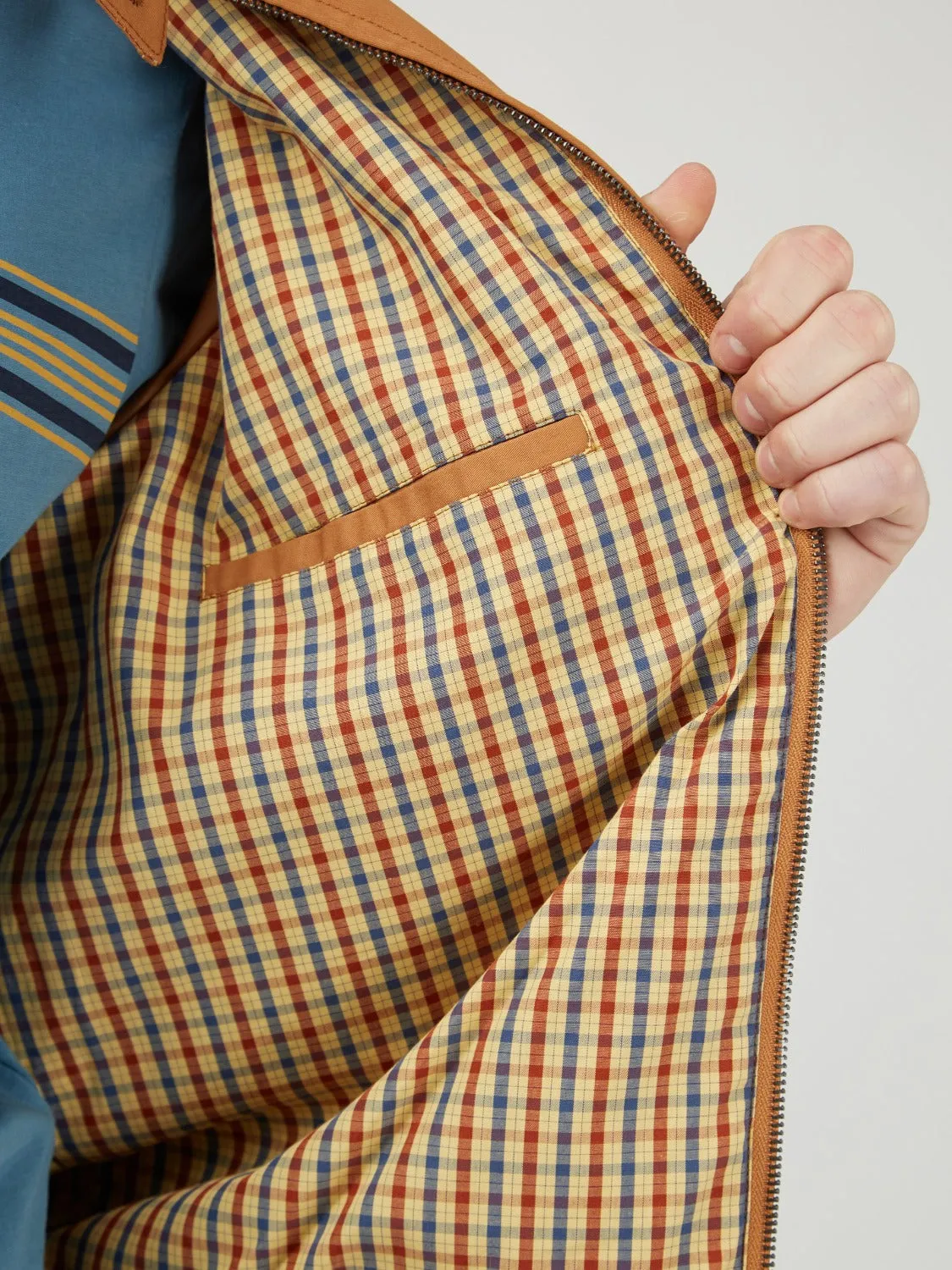 Signature Harrington Jacket - Tan sold by Ben Sherman product image thumbnail 3