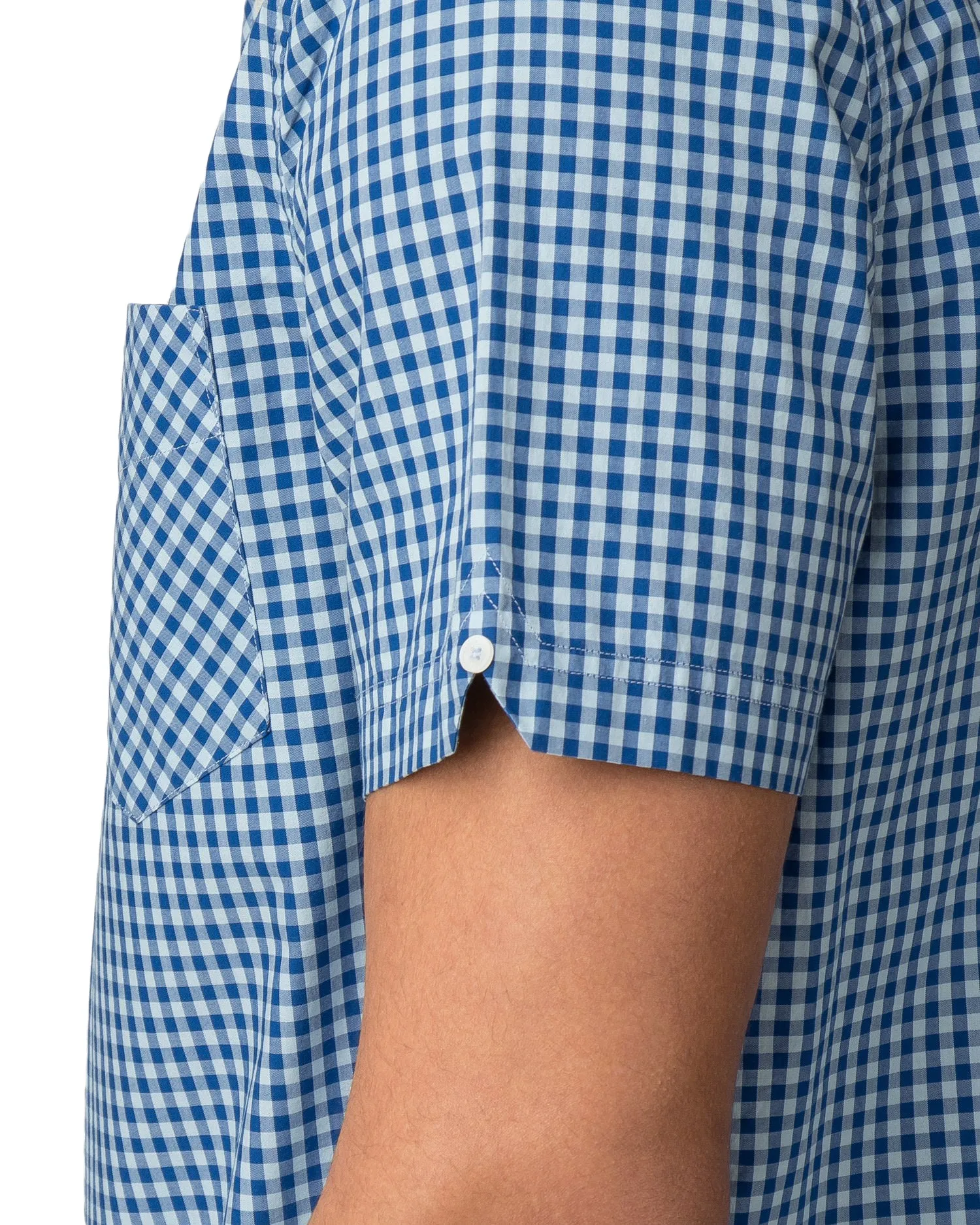 Short-Sleeve Gingham Shirt - Sky Blue sold by Ben Sherman product image thumbnail 4