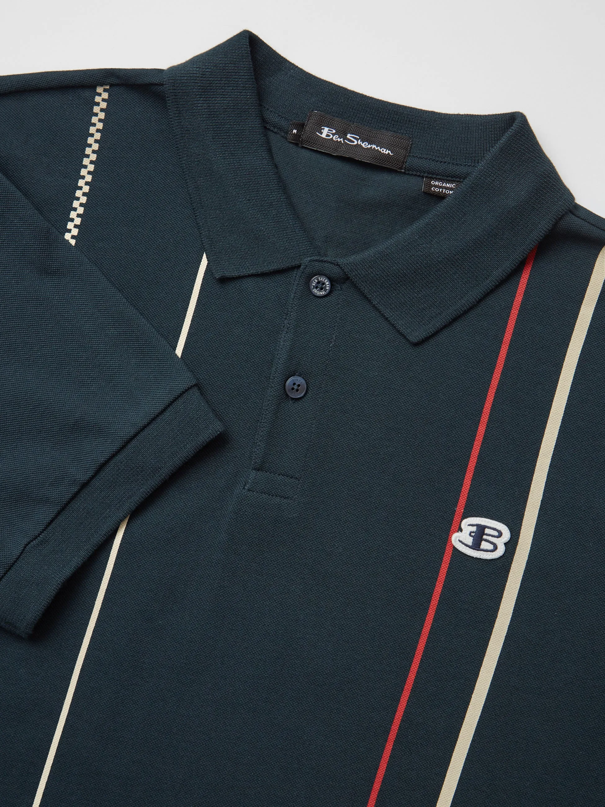 B by Ben Sherman Organic Stripe Polo sold by Ben Sherman product image thumbnail 3