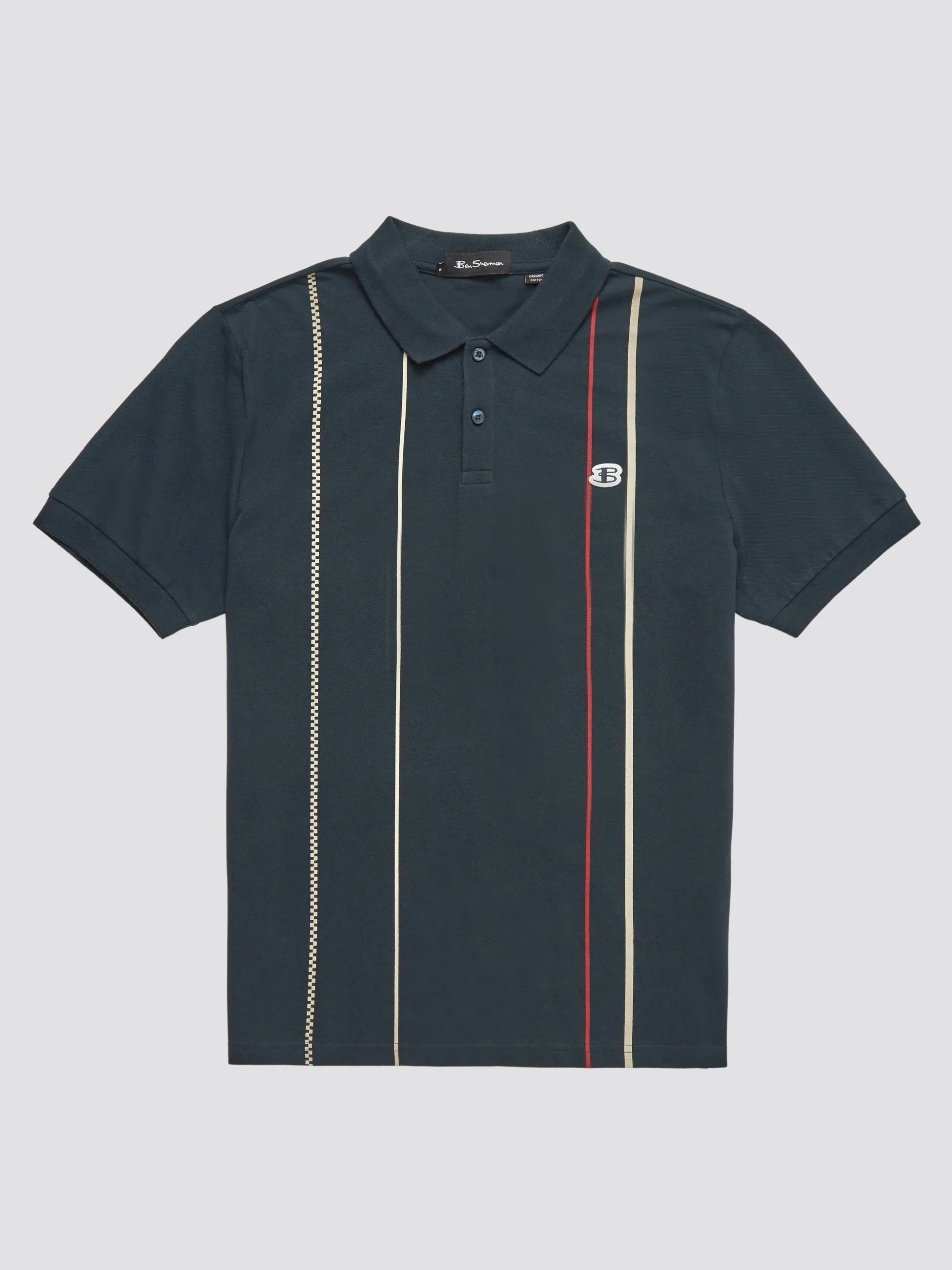 B by Ben Sherman Organic Stripe Polo sold by Ben Sherman product image thumbnail 2