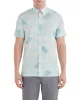 Short-Sleeve Palm Print Shirt - Sea sold by Ben Sherman