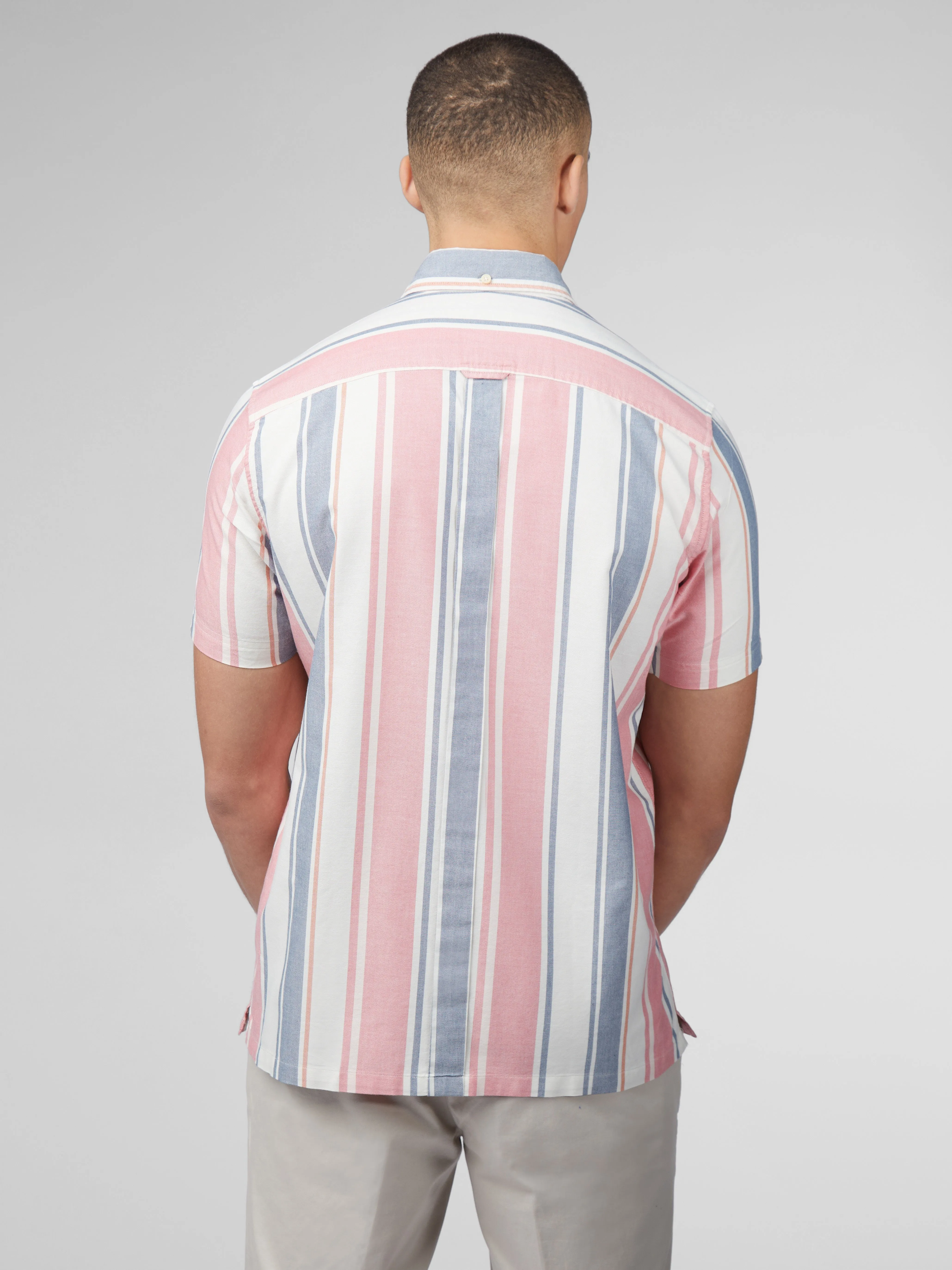 Signature Multicolor Stripe Shirt - Dark Pink sold by Ben Sherman product image thumbnail 3
