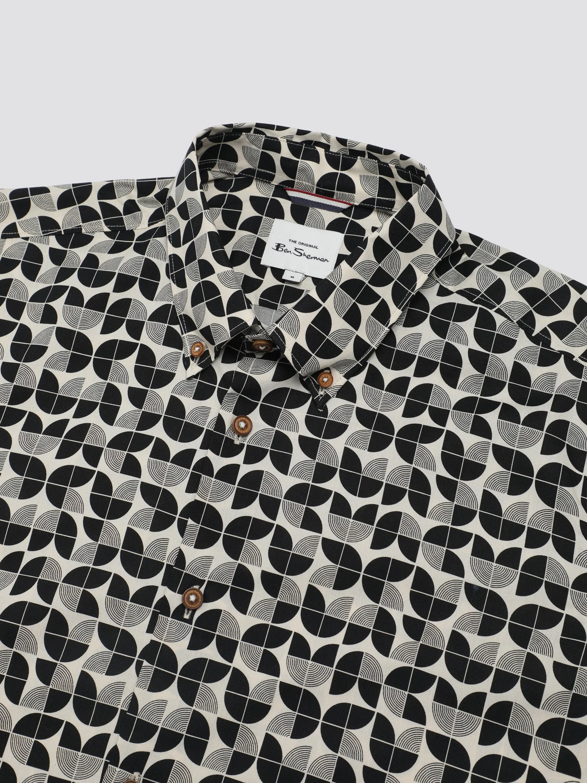 Linear Print Shirt - Black sold by Ben Sherman product image thumbnail 5