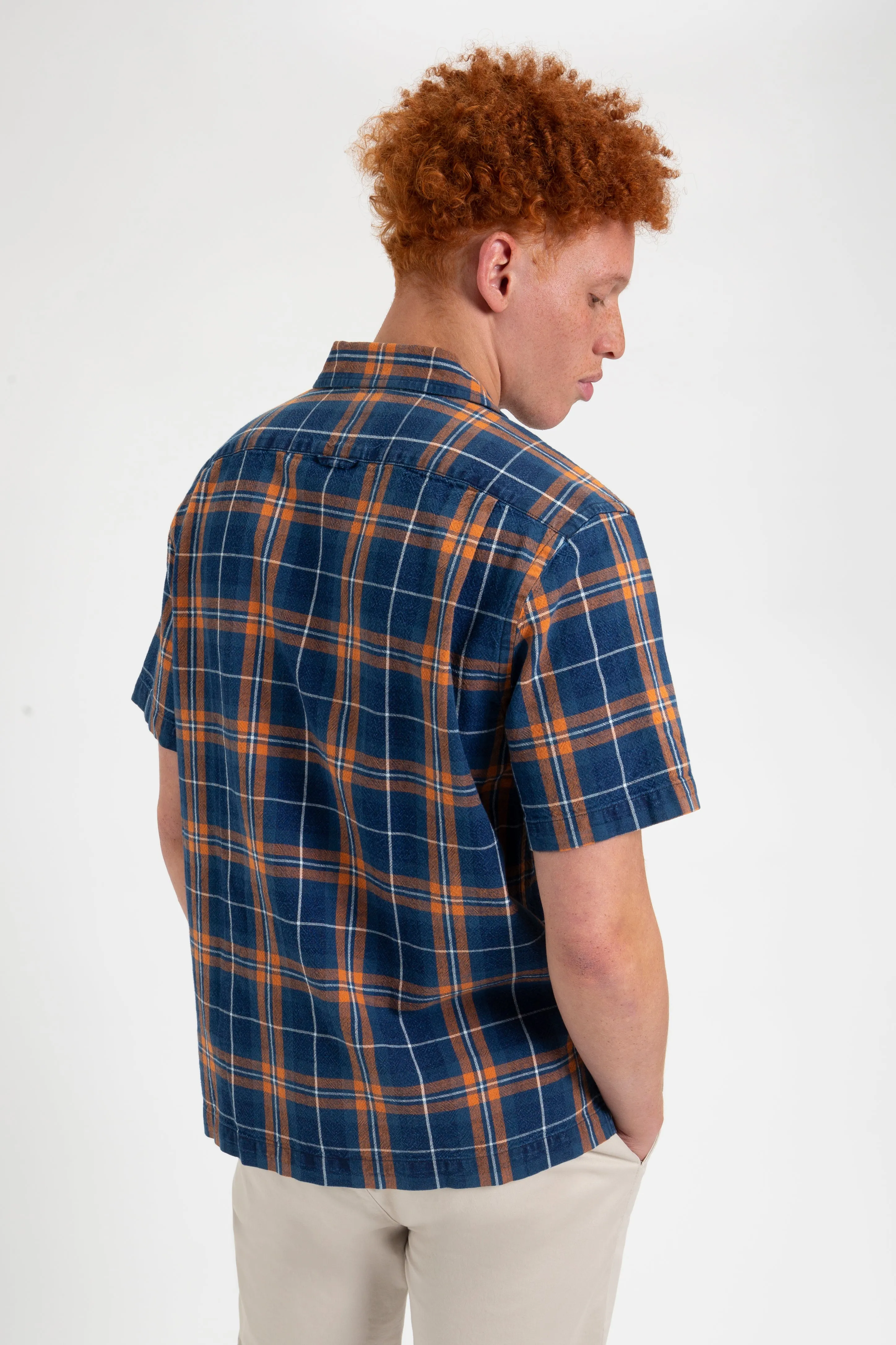 Dalston Blues Summer Short-Sleeve Check Camp Shirt sold by Ben Sherman product image thumbnail 4