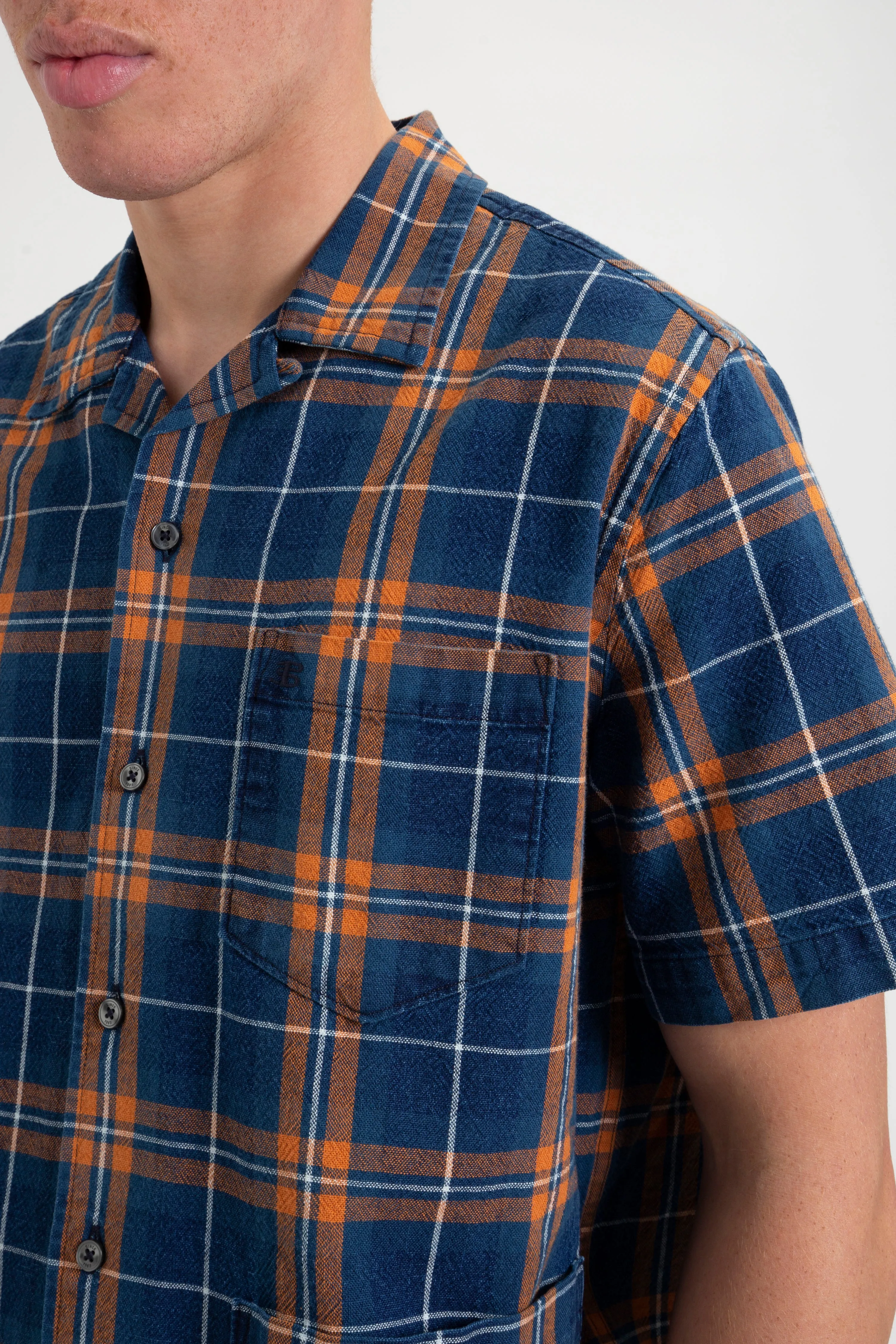 Dalston Blues Summer Short-Sleeve Check Camp Shirt sold by Ben Sherman product image thumbnail 2
