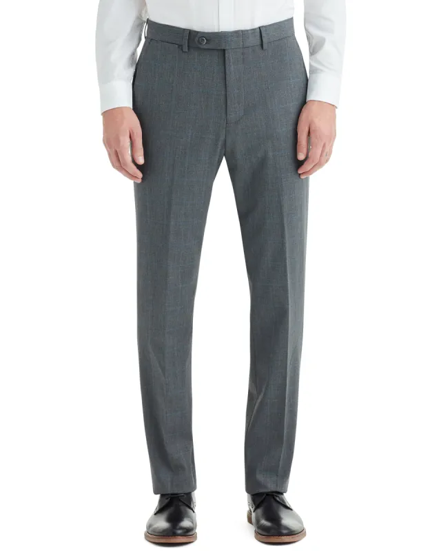 Cave Bi-Stretch Flat Front Suit Pant - Grey sold by Ben Sherman