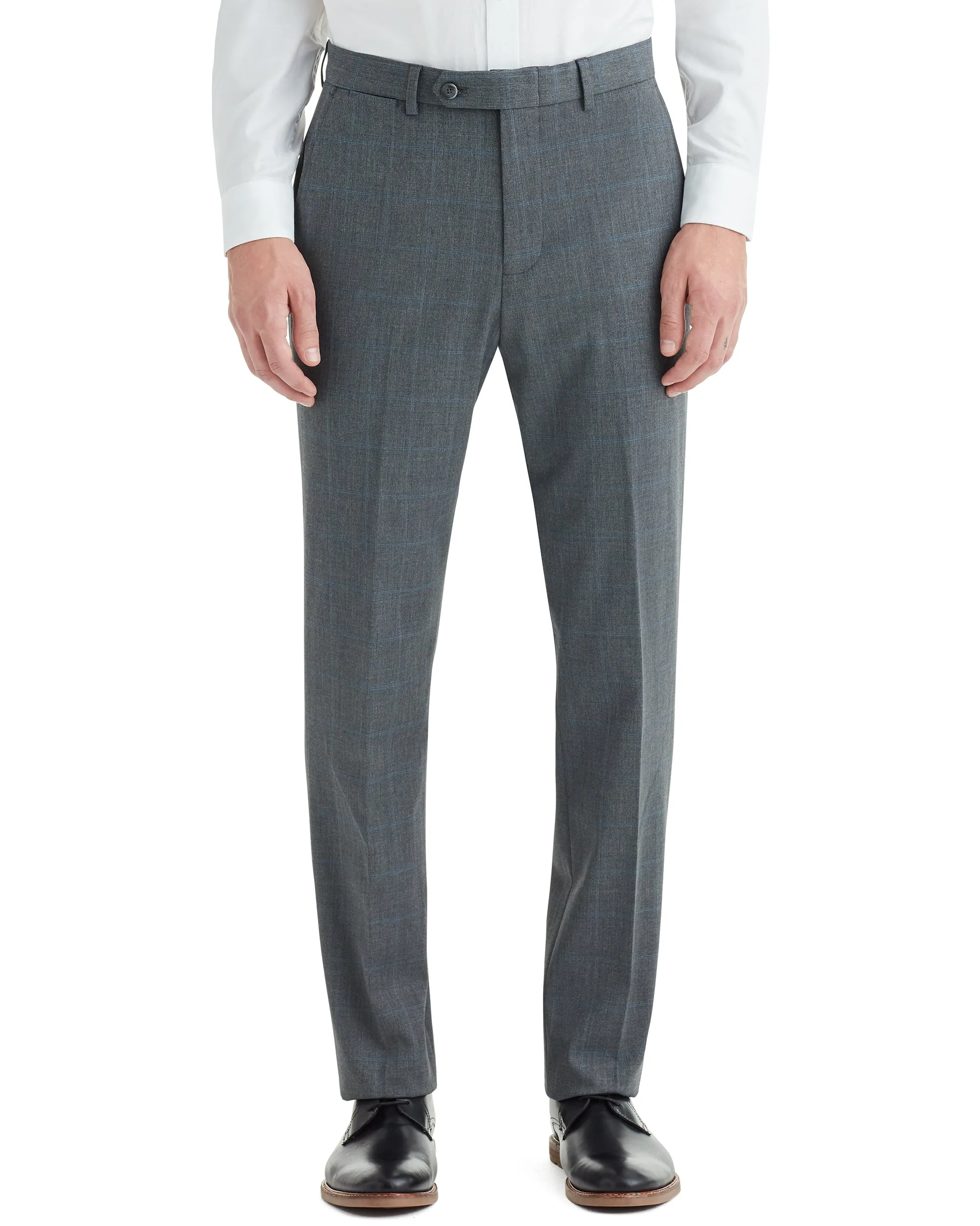 Cave Bi-Stretch Flat Front Suit Pant - Grey sold by Ben Sherman
