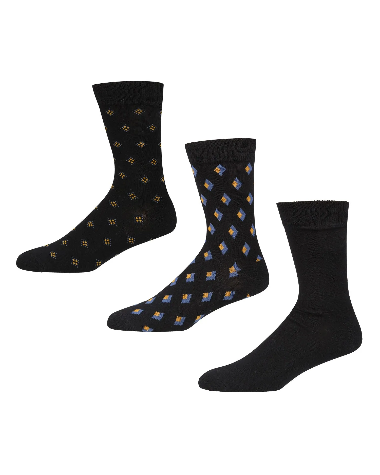 Valyra Logic Men's 3-Pack Socks - Black/Chai Tea sold by Ben Sherman
