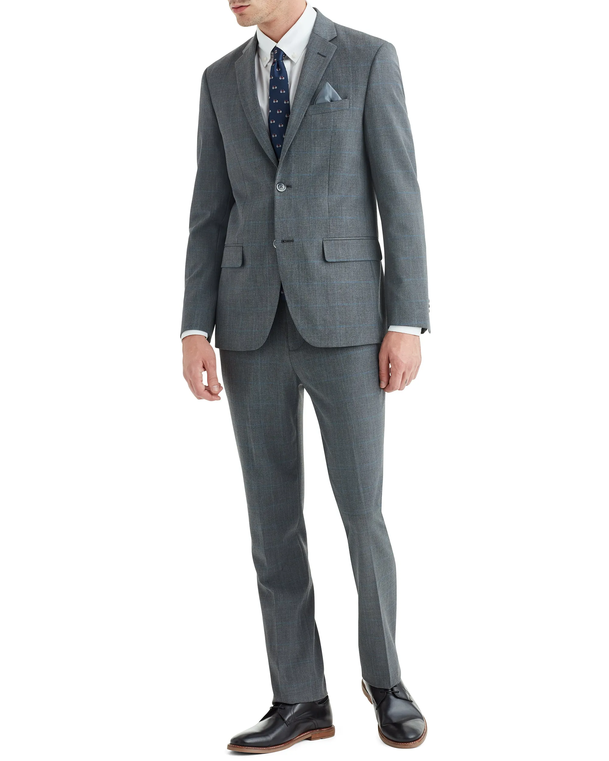 Cave Bi-Stretch Flat Front Suit Pant - Grey sold by Ben Sherman product image thumbnail 2