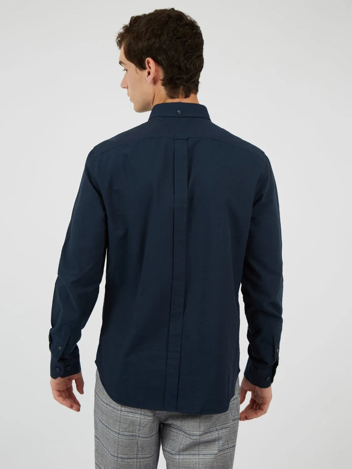Signature Organic Oxford Shirt - Dark Navy sold by Ben Sherman product image thumbnail 4