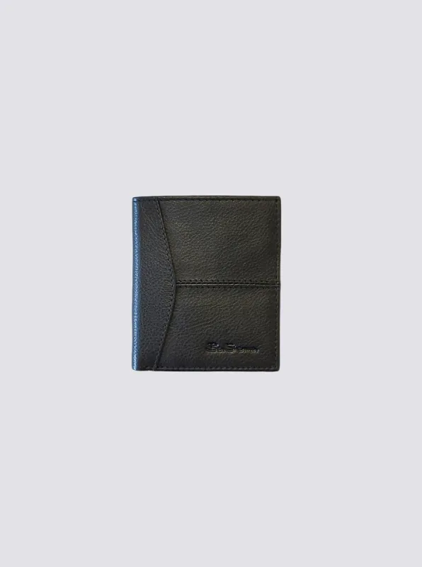 Coles Leather Micro Wallet - Black sold by Ben Sherman