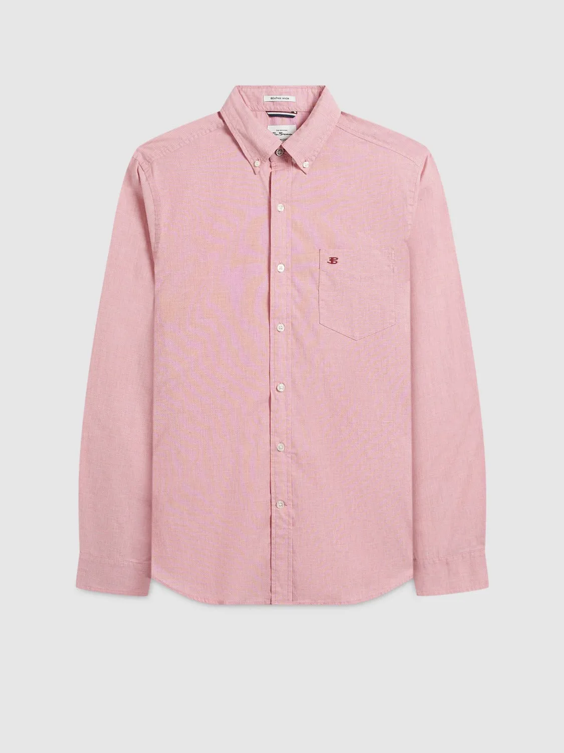 Beatnik Wash Long-Sleeve Shirt - Red sold by Ben Sherman product image thumbnail 3