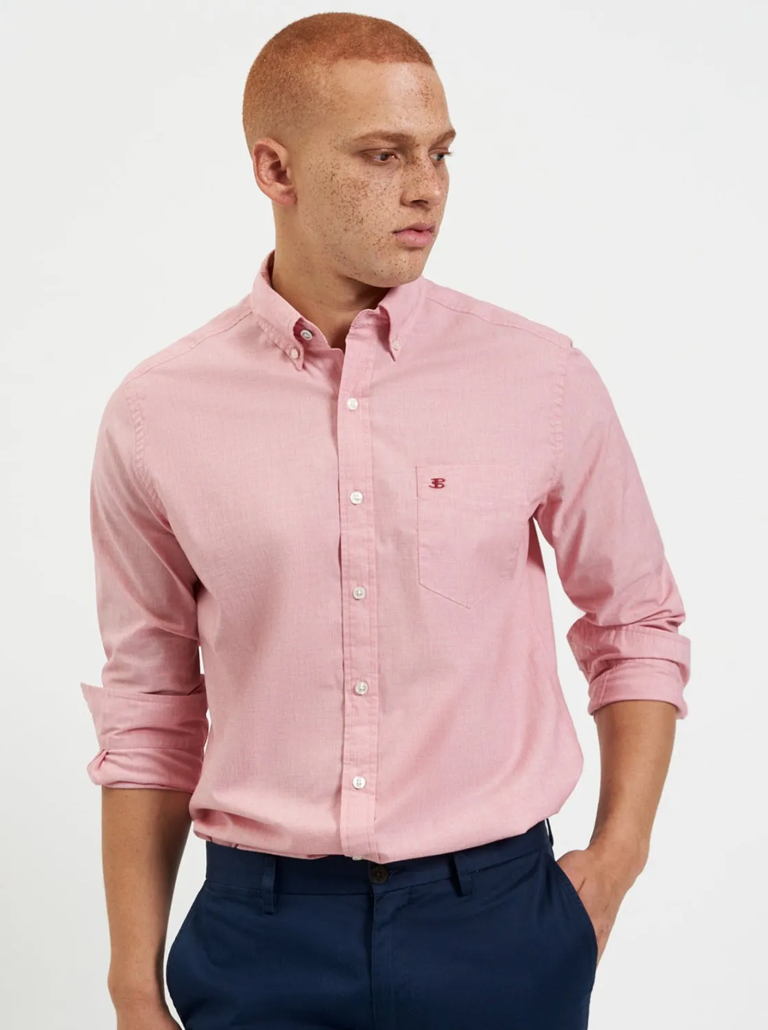 Beatnik Wash Long-Sleeve Shirt - Red sold by Ben Sherman product image thumbnail 4