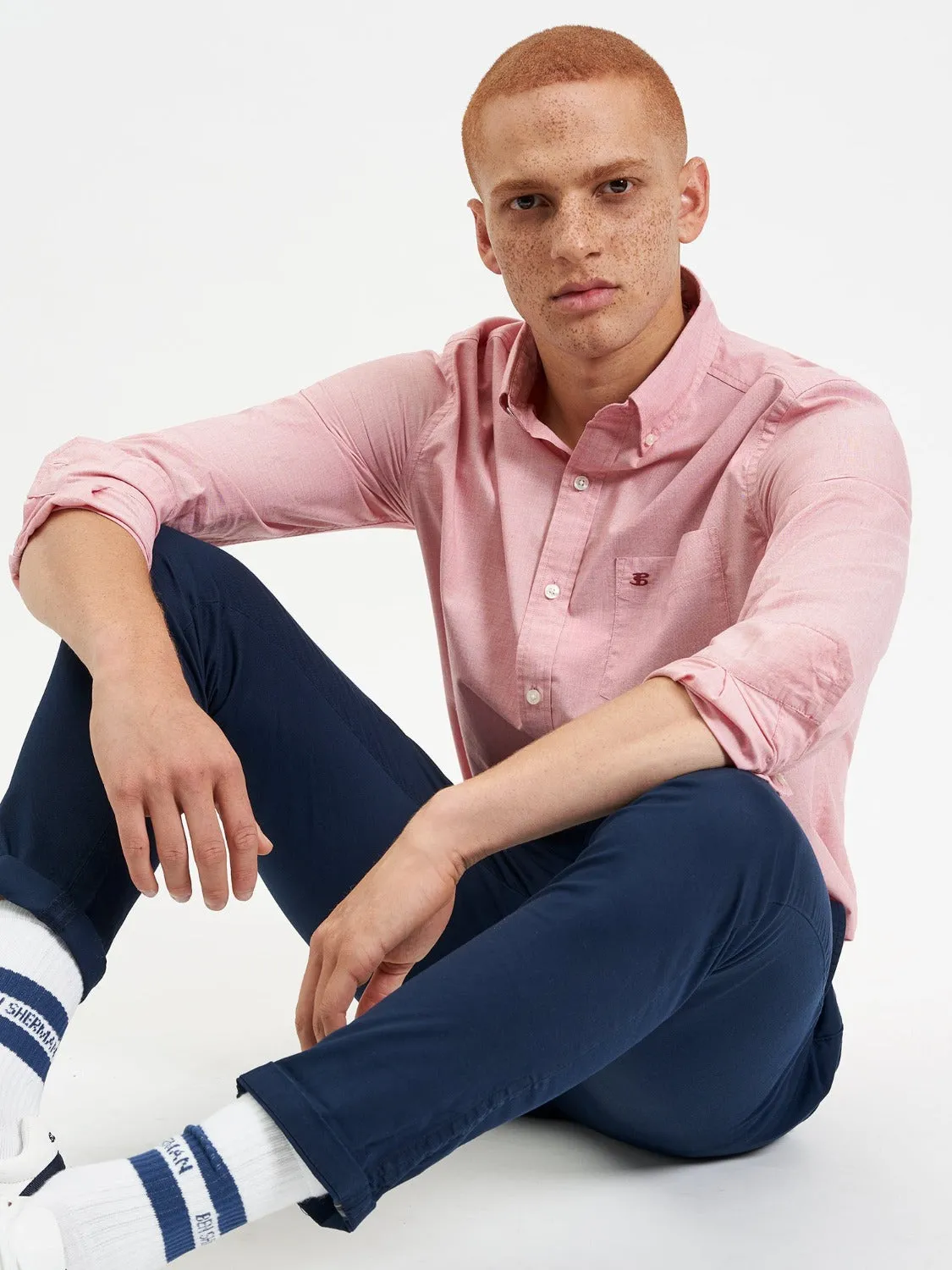 Beatnik Wash Long-Sleeve Shirt - Red sold by Ben Sherman product image thumbnail 5