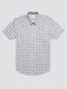 Mod Geo Print Short-Sleeve Shirt - Light Blue sold by Ben Sherman