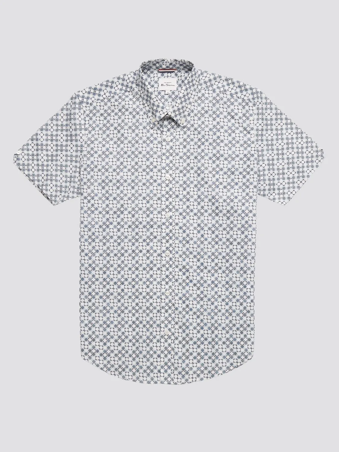 Mod Geo Print Short-Sleeve Shirt - Light Blue sold by Ben Sherman product image thumbnail 2