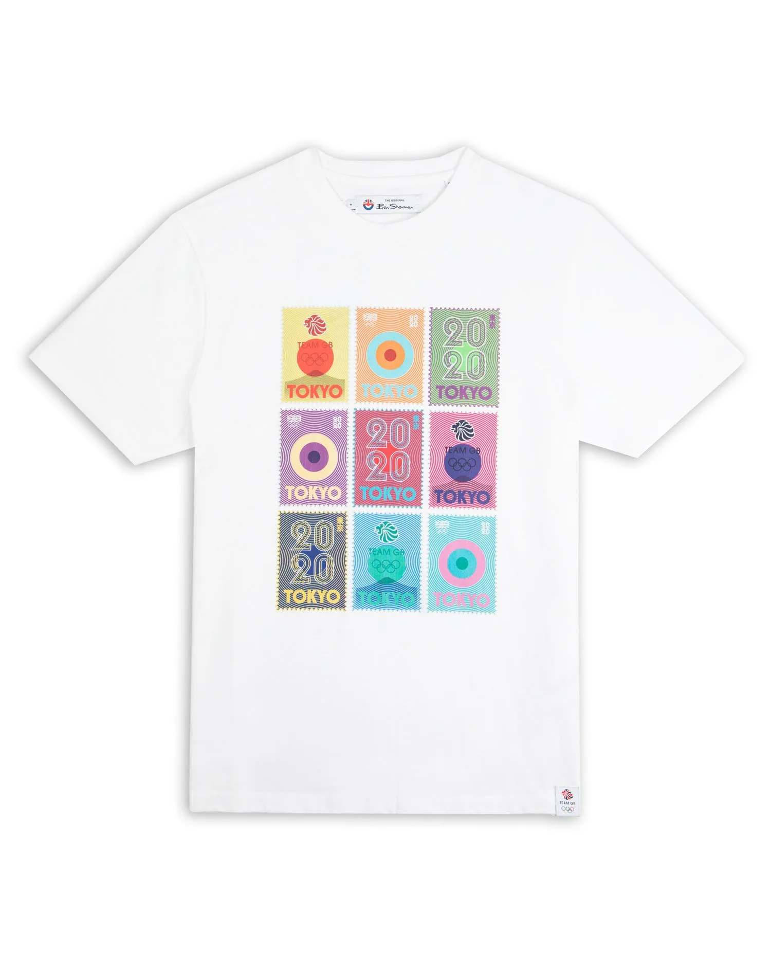 Team GB Men's Stamp Edition Graphic Tee - White sold by Ben Sherman