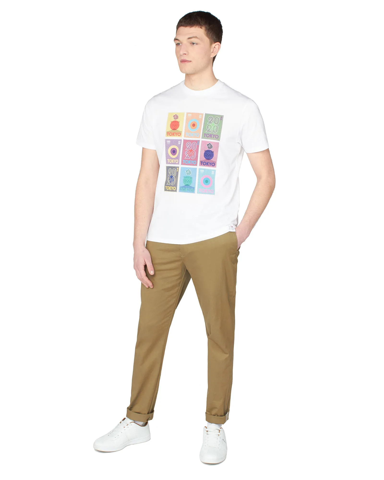 Team GB Men's Stamp Edition Graphic Tee - White sold by Ben Sherman product image thumbnail 5