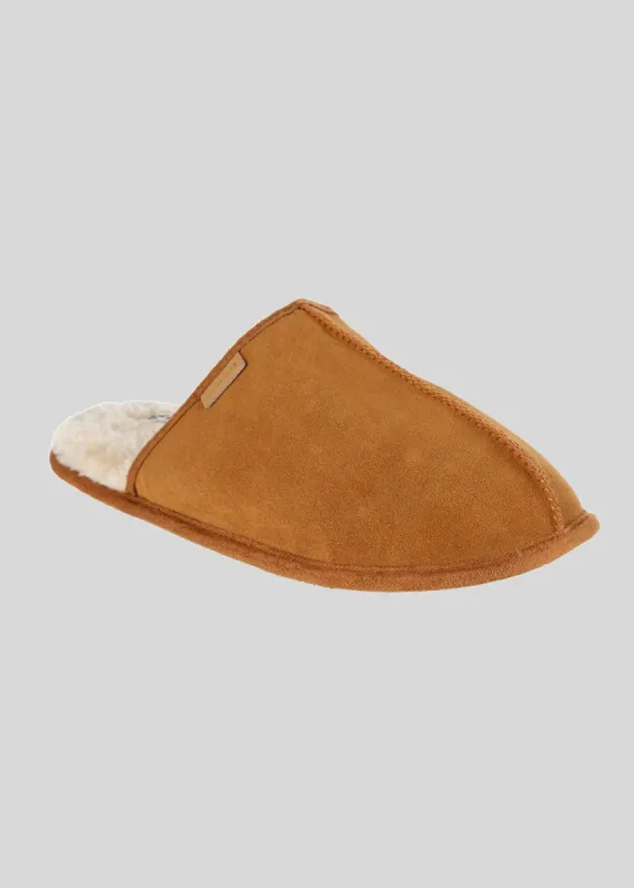 Hyatt Men's Mule Slipper - Tan made by Ben Sherman
