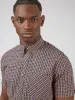 Signature House Check Short-Sleeve Shirt - Grape sold by Ben Sherman